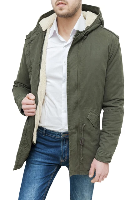 parka homme vert olive