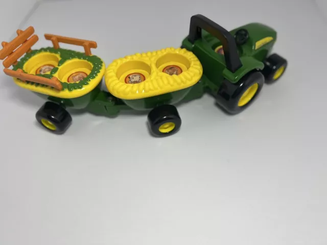 TOMY John Deere Old MacDonald Push Tractor with Musical Buttons-Pretend Play Toy