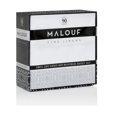 Malouf Brushed Microfiber SHORT Queen Sheet Set - Customer Return Clearance