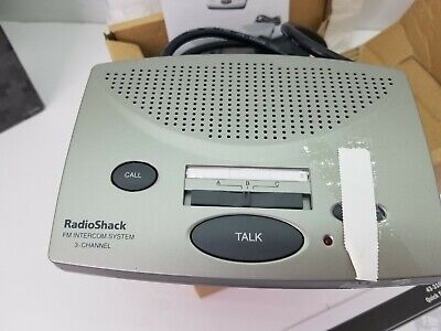 2 Radio Shack FM Sistema de Intercomunicación Inalámbrico Avanzado Estación 3 Canales 43-3105 T172