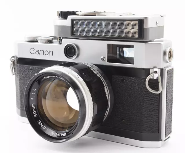 【NEAR MINT】 Canon P RangeFinder 35mm Film Camera 50mm F1.4 LTM Lens From JAPAN