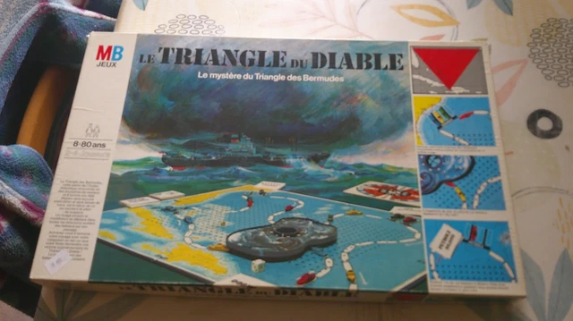 Jeu De Société Vintage 'Le Triangle Du Diable' (Mystère Des Bermudes) MB 1977 - Occasion, Presque Complet