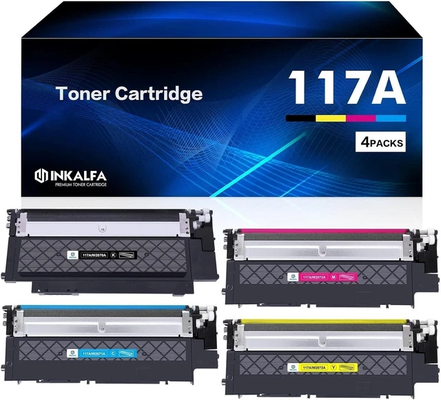 117A HP 150nw MFP 179fnw Compatible Toner Cartridges for HP 117A W2070A 4pack