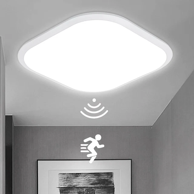 Plafoniera A LED 30W, 2400LM Lampada Da Soffitto Moderna Lampadario Lampada Da Soffitto A Led Quadrata Nera Per Camera Da Letto Soggiorno Cucina Bagno 86809036