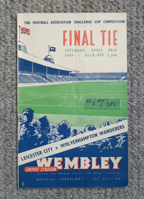 1949 FA Cup Final Programme, Leicester City v Wolverhampton Wanderers