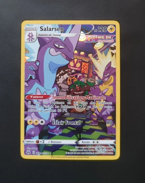 Carte Pokemon SALARSEN Français- GG09/GG70 - EB 12.5 - Zenith supreme Neuf