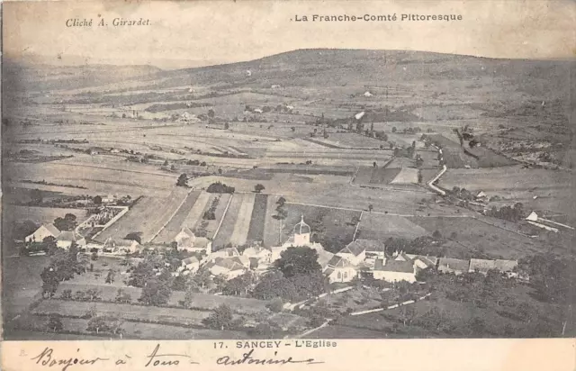 CPA 66 SANCEY L'EGLISE (dos non divisé)