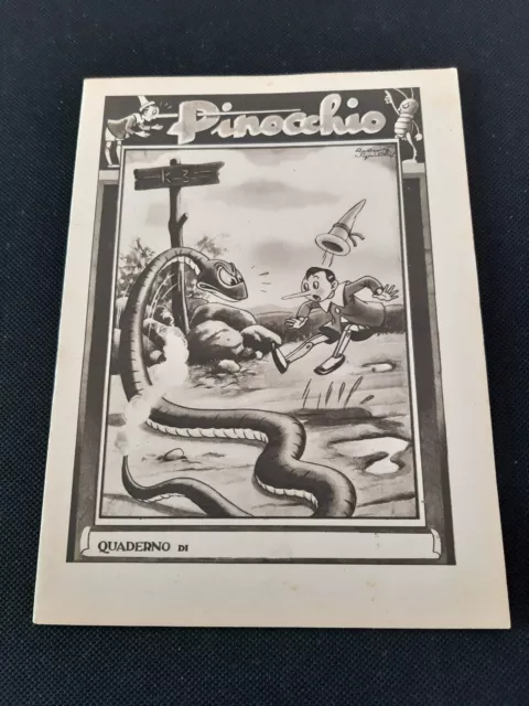 Quaderno Pinocchio-  Disegnato Roberto Sgrilli  -  Unione Fotoincisori- Anni '40