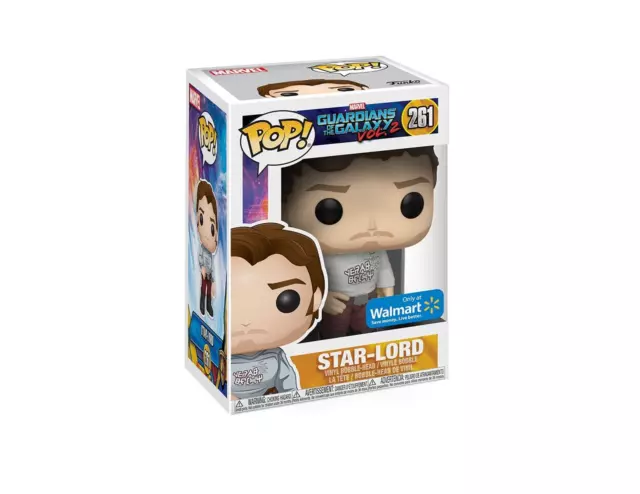 Funko POP! Marvel - Star-Lord (Walmart Exclusive) #261 with Soft Protector (B24)