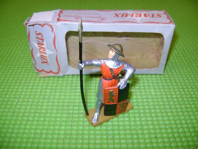 Starlux Moyen Âge 6015 Porte-étendard - Figurine Plastique Peint - Boîte D'origine