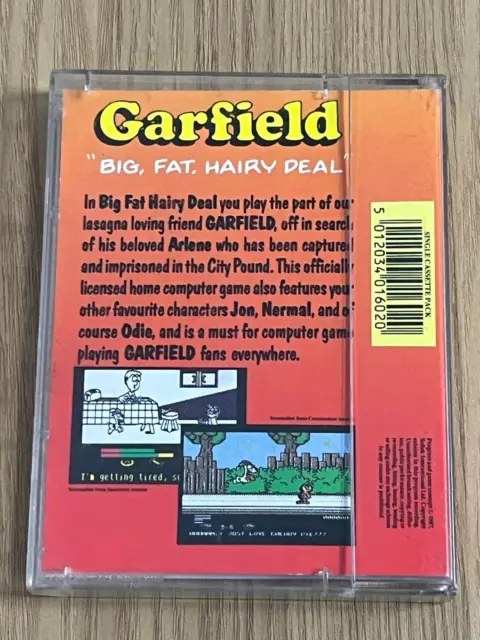 Edge Garfield Big Fat Hairy Deal Vintage Commodore 64 Kassette - vollständig getestet..! 10