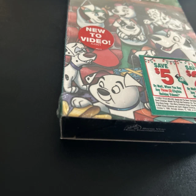 101 DALMATIANS CHRISTMAS Sealed VHS Blockbuster Y2K Disney Film New Old ...