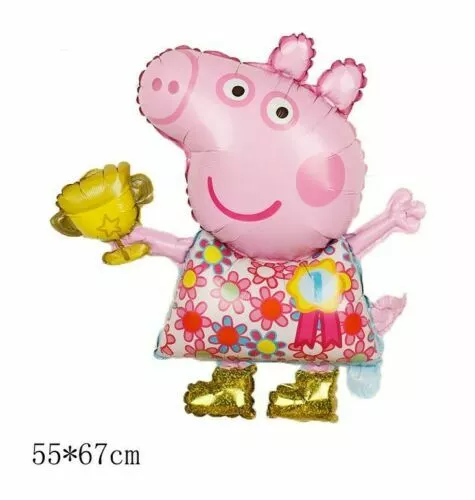 JUEGO DE GLOBOS PEPPA PIG Golden Wellies para decoración de fiesta de tercer cumpleaños 3 años 2