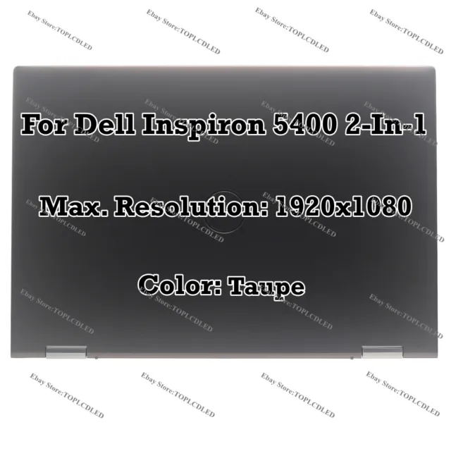 Taupe 14.0" For Dell Inspiron 5400 2-In-1 FHD LCD Touch Screen Assembly Display
