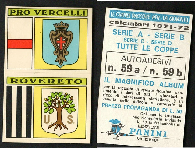 Figurine Panini Calciatori 1971-72 N°96 - Sticker Original Récupéré, Occasion, Collection Football