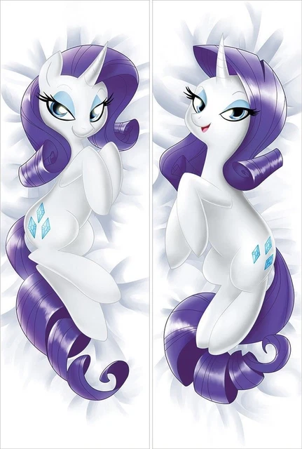 ANIME MY LITTLE Pony Rarity Unicorn Dakimakura Hugging Body Pillow