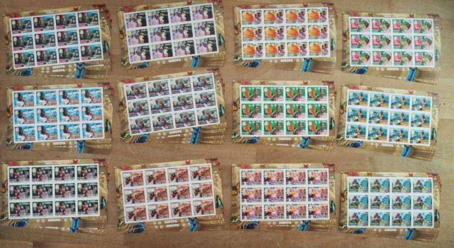 2006 Guinea; 120 Serien Europa, MiNr. 4202/13 B ungezähnt, **/MNH, ME 3960,-