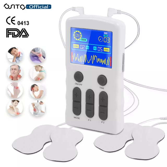 TENS Machine Electric Muscle Stimulator Body Massager Arm Back Leg Pain Relief