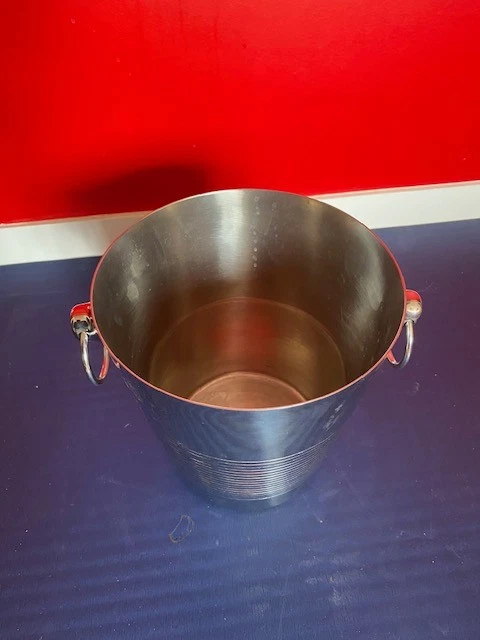 Seau à Champagne / Glace 1970 - Inox 18/10 - LETANG & REMY France