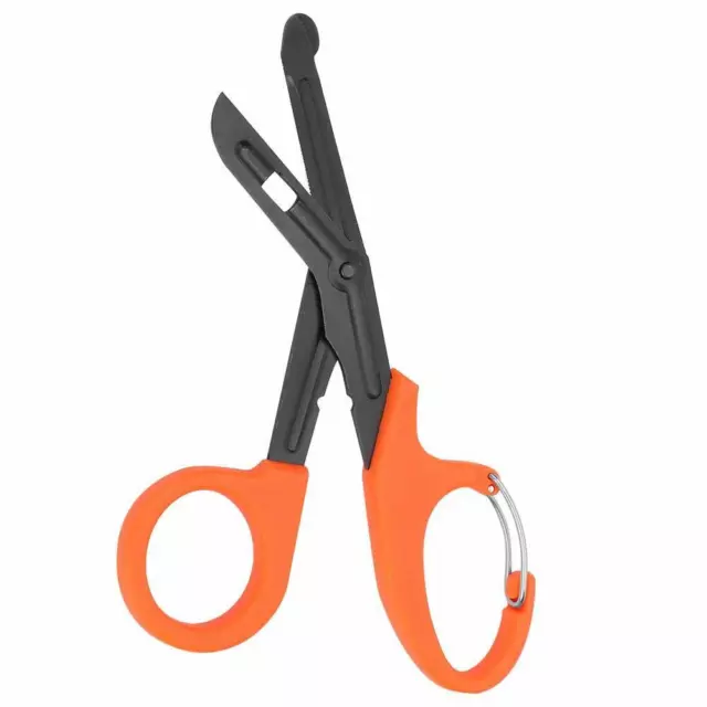 Bandage Shears Scissors 15cm/19cm, EMT Trauma, Shears, Black Coated, with Clip 3