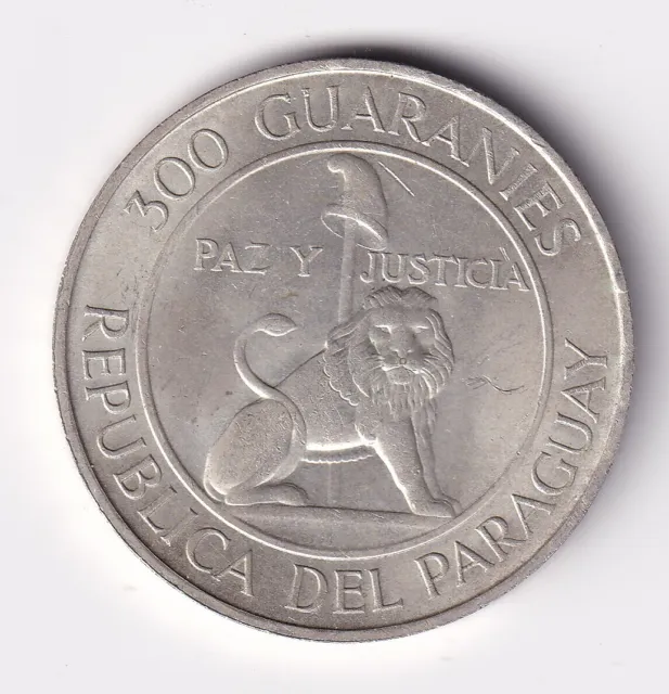 Münze Silber Paraguay 300 Guaranies 1973 Stroessner in vz-st nsw-leipzig