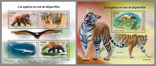 NIGER 2023 MNH ** Animali minacciati specie in via di estinzione #108