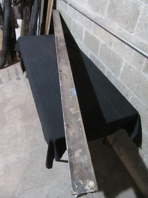 ~ ANTIQUE CARVED OAK PEDIMENT ~ 107.75 x 9.5" ~ ARCHITECTURAL SALVAGE ~ 12