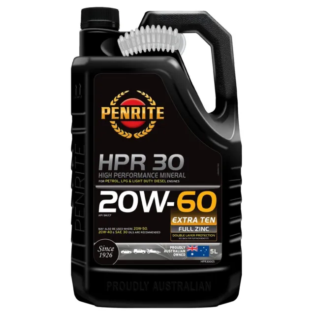 Penrite HPR 30 SAE 20W-60 Engine Oil 5L