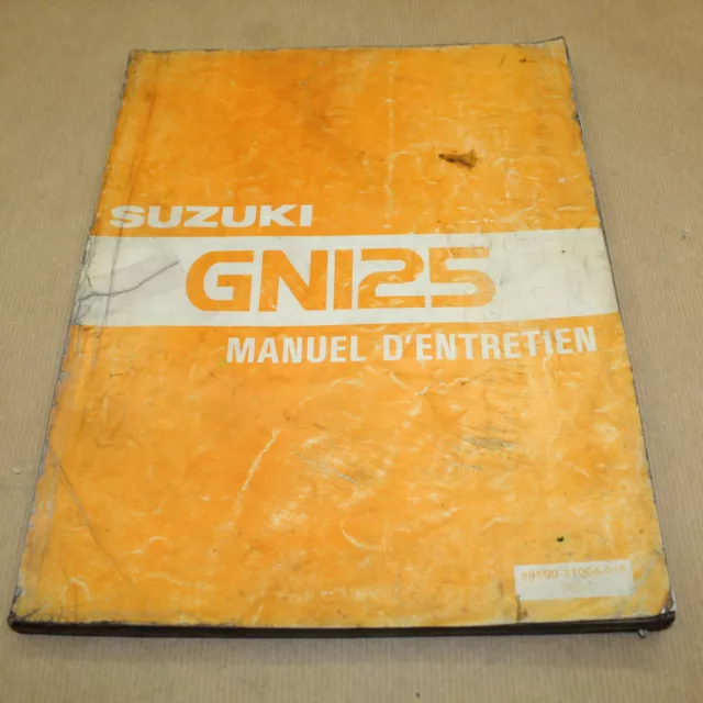 Manuel Revue Technique D Atelier Suzuki Gn 125 1982 - 1993 Complet Mais Salie
