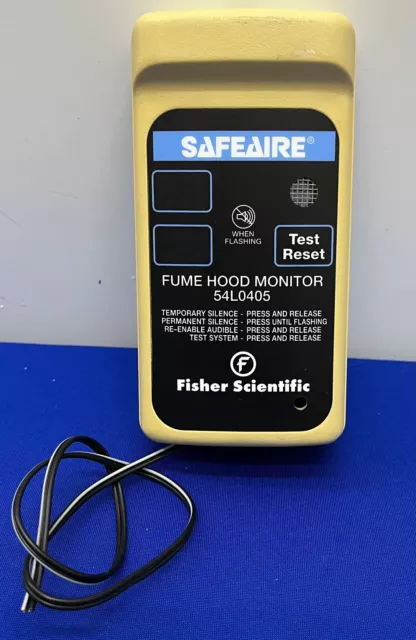 Fisher Scientific Safeaire®  Fume Hood Monitor 54L0405 - Parts/Repair