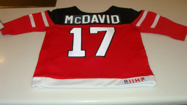 Canada 2015 World Juniors Hockey Jersey IIHF Connor McDavid Red 12 Months Infant