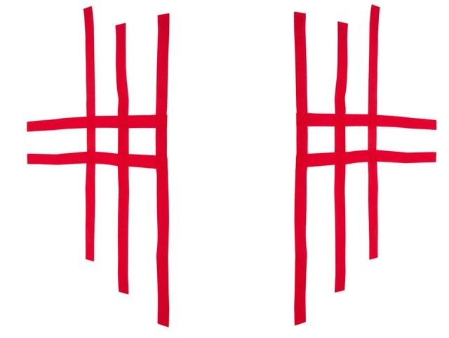 Rete Nerf Bar Per Quad E ATV - Rosso, Rinforzata, Portata 1.8 Tonnellate, 2 Pezzi - Foto 6