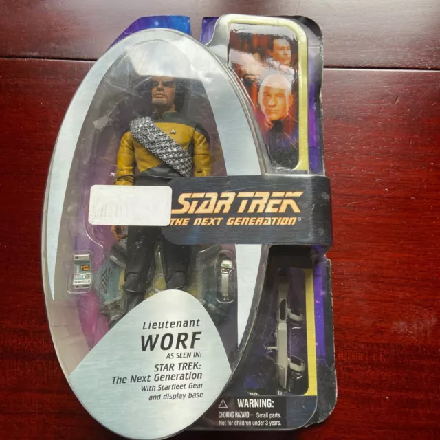 Star Trek Next Generation Lieutenant Worf Action Figure New Sealed (see details)