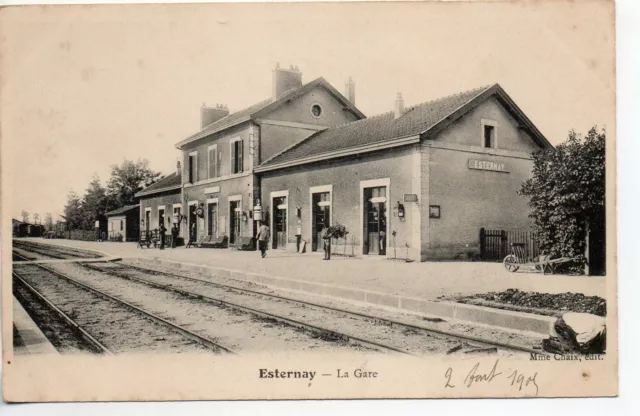 ESTERNAY - Marne - CPA 51 - la Gare vue interieure