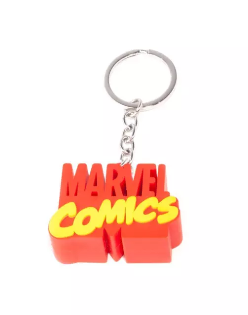 Marvel Comics 3D Logo Noir Porte-Clés Porte-Clé Difuzed