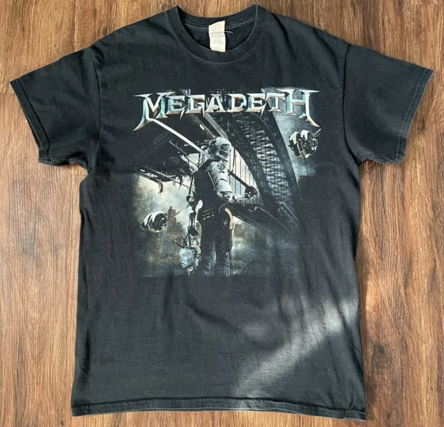 Megadeth 2015 Dystopia Tour Mens T-shirt, Black, Size Medium