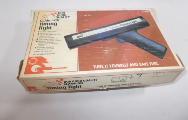 Vintage Sears Clamp On Inductive Timing Light Original Box Instructions Made USA