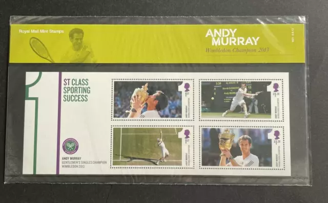 GB QE II, 2013, MS3511, Andy Murray  Presentation Pack M21, Fine Mint, MNH