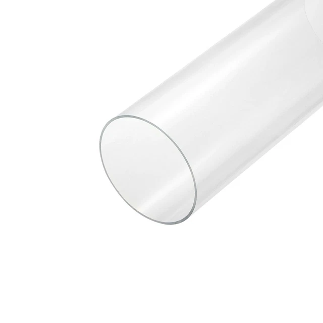 Acrylic Pipe Clear Rigid Tube 125mm ID 130mm OD 14" for Lamps and Lanterns