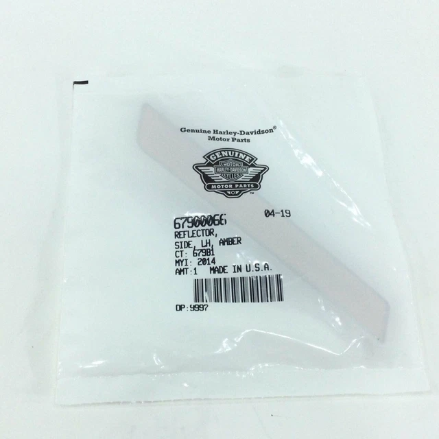 NOS Genuine Harley Davidson '14 and Up Touring Left Amber Reflector HDI 67900066