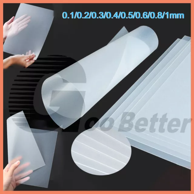 5x A4 PVC Flexible Plastic Sheets Transparent Gel DIY Crafts Film Lighting  Multi