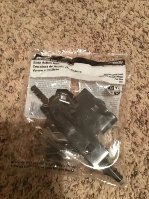 Stanley/National Hardware Black Sliding Bolt Door/Gate Latches Qty/Pk 1#N109-027