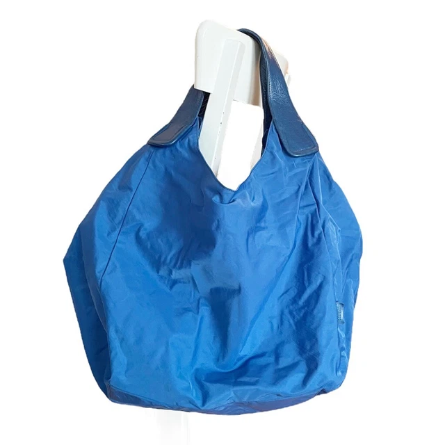 Original Hobo Bag Extra Large Weekender Tote Style Zipper Nylon True Blue