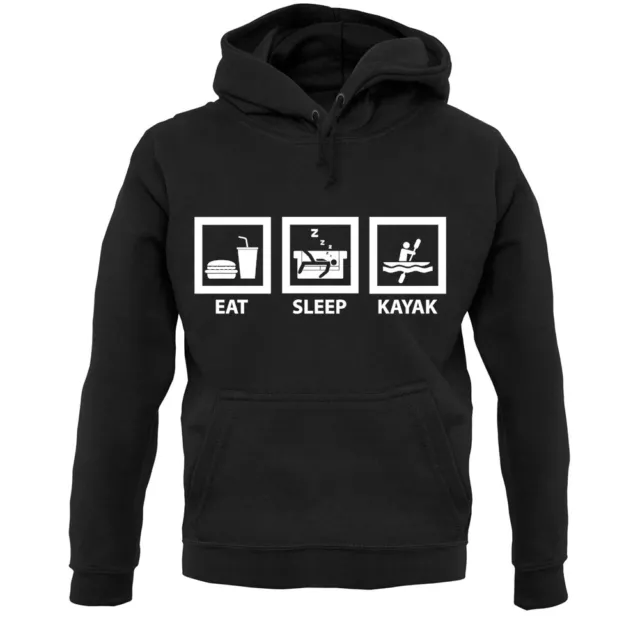 Eat Sleep Kayak - Hoodie / Hoody - Kayaking - Rowing - Kayaker - Boat - Hobby