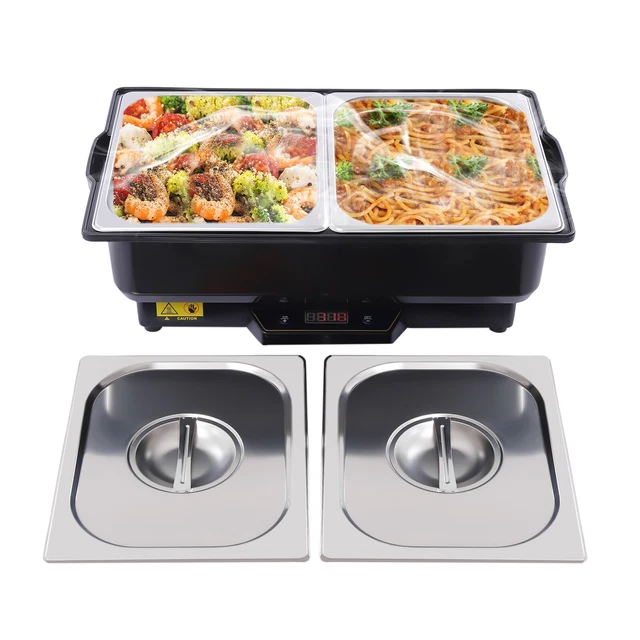Restaurant Electric Chafing Dish Buffet Catering Server Chafer Food Warmer Tray