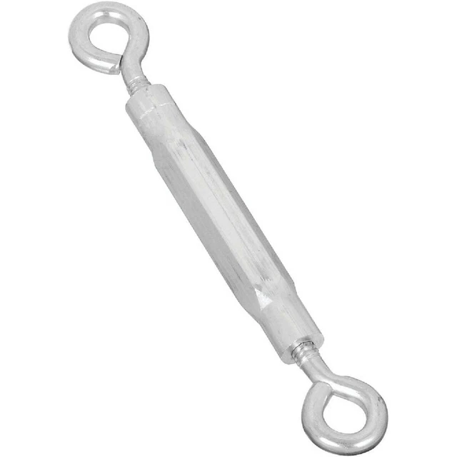 National 7/32 In. x 6-1/2 In. Zinc Eye & Eye Turnbuckle N221739 Pack of 10