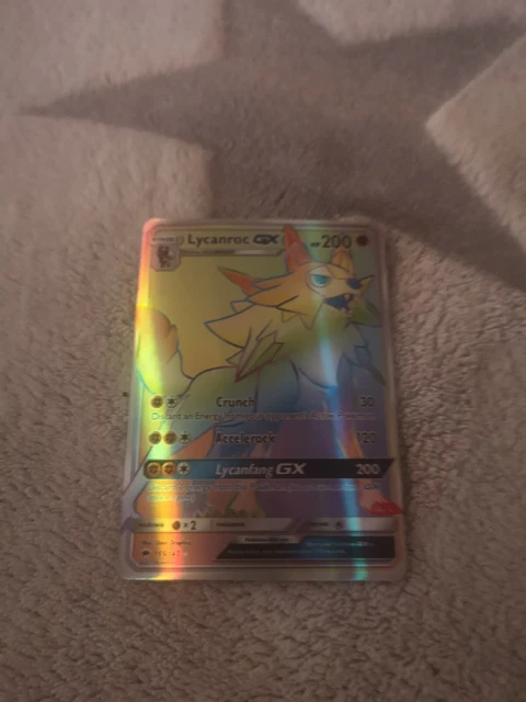 Lycanroc GX - 155/147 - Pokemon Burning Shadows Sun & Moon Secret Rare Card NM