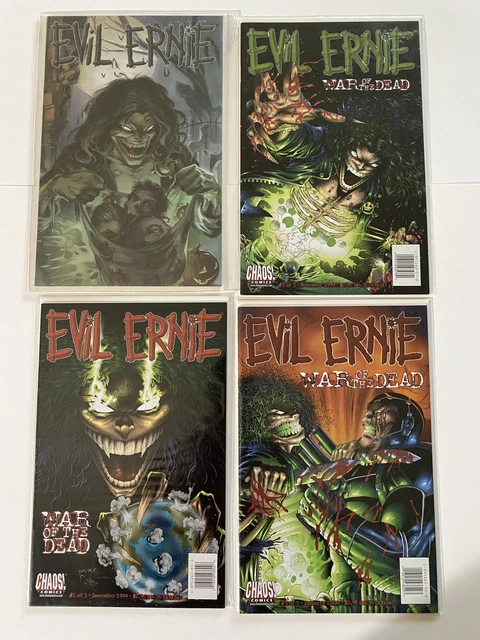 Evil Ernie War of the Dead  Complete #1 -3 + Dynamic Forces Painted Variant NM