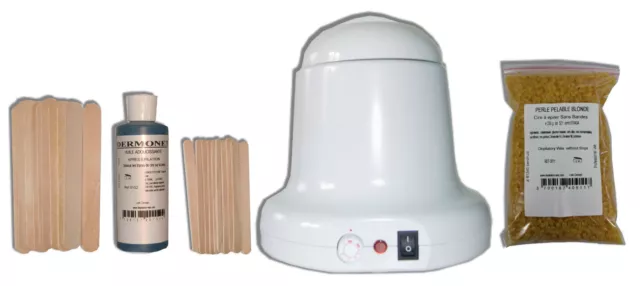 KIT EPILATION 400ML CIRE A EPILER PELABLE - 200 g PERLES