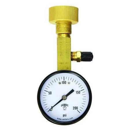 Winters Aom-204Tm Air Over Water Test Gauge Kt,0 To 200Psi